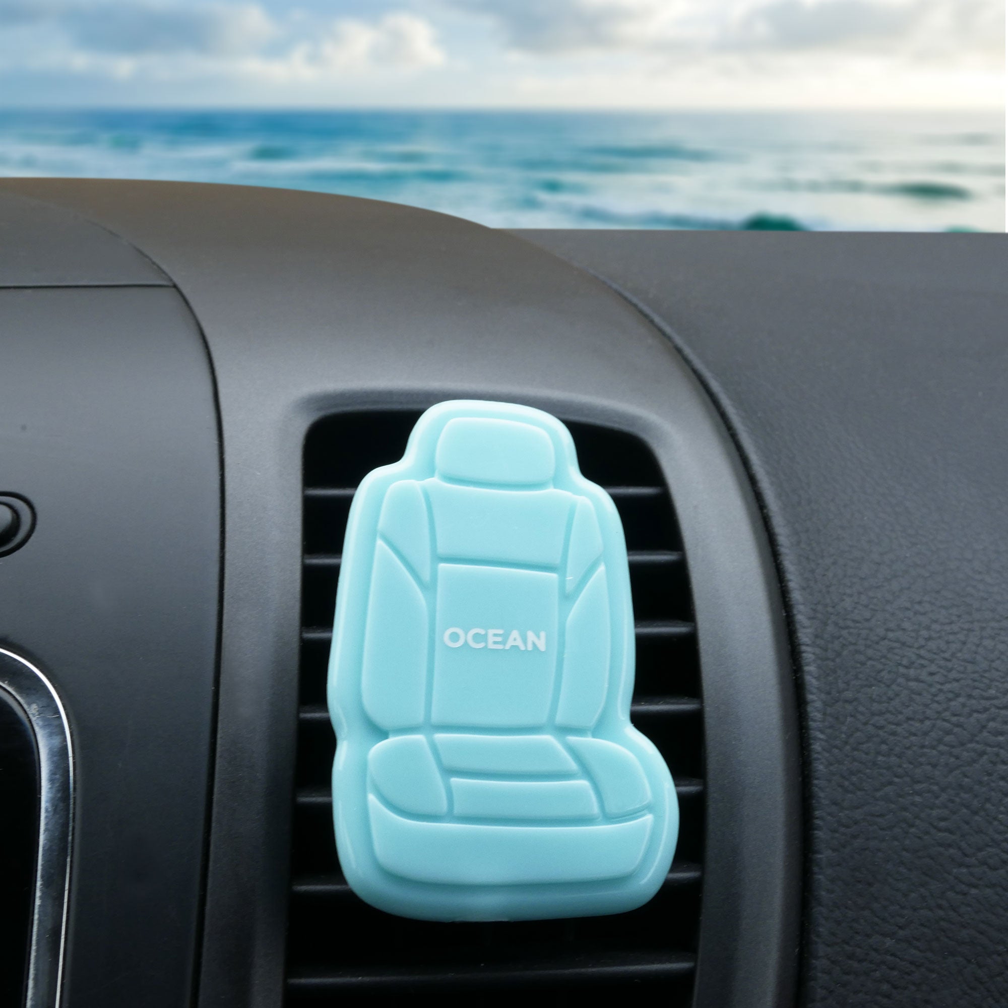 FH Group Ergonomic Cooling Gel Car Seat Cushion with Bonus Air Freshener, Blue